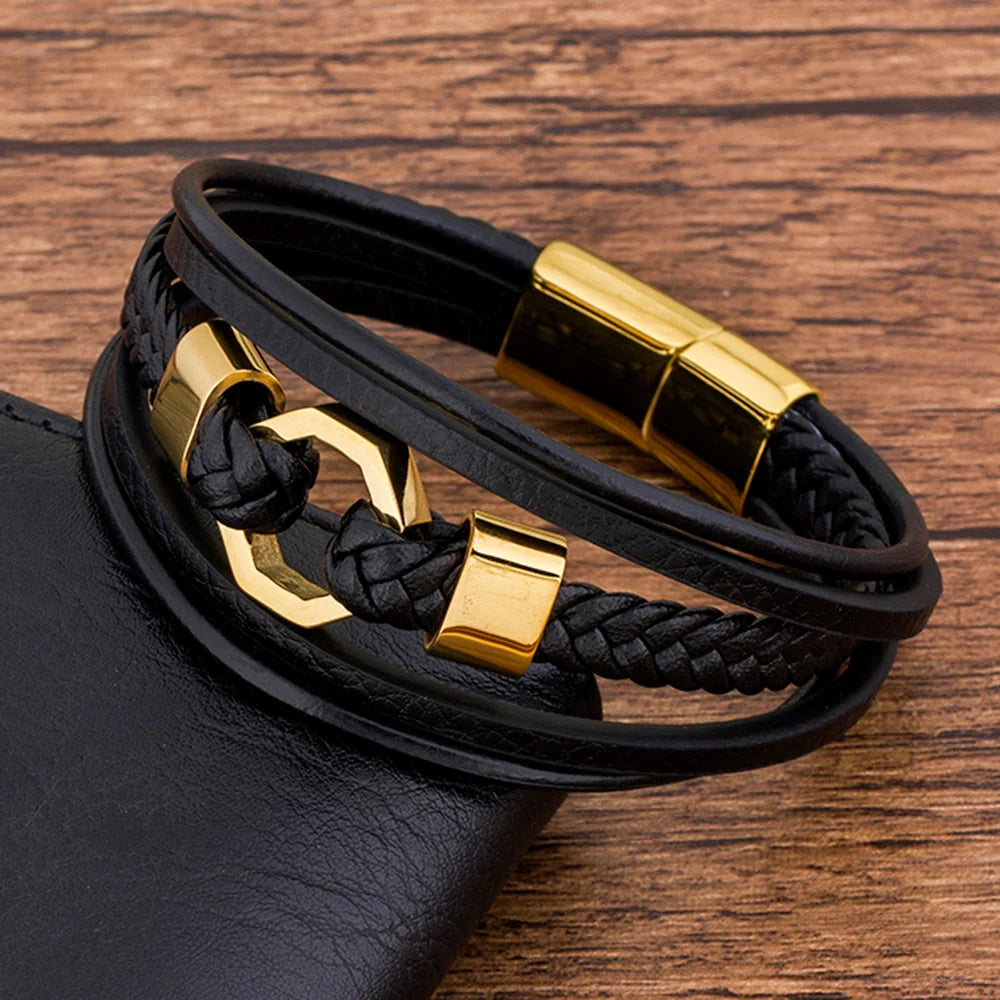 Tendy Braided Leather Bracelet