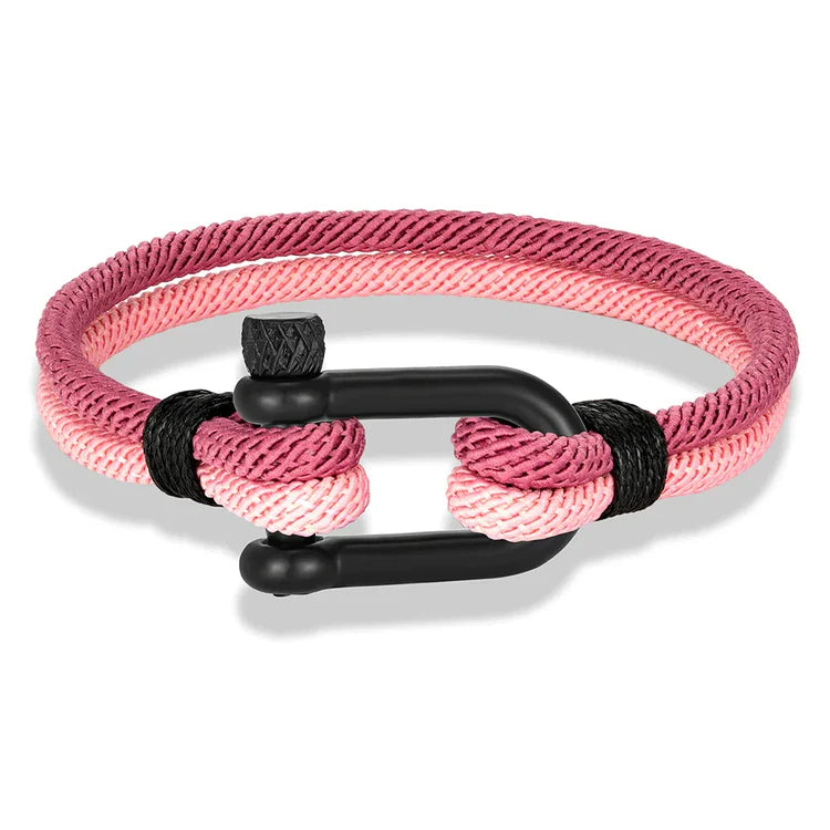 Double Strand Rope & Steel Bracelet