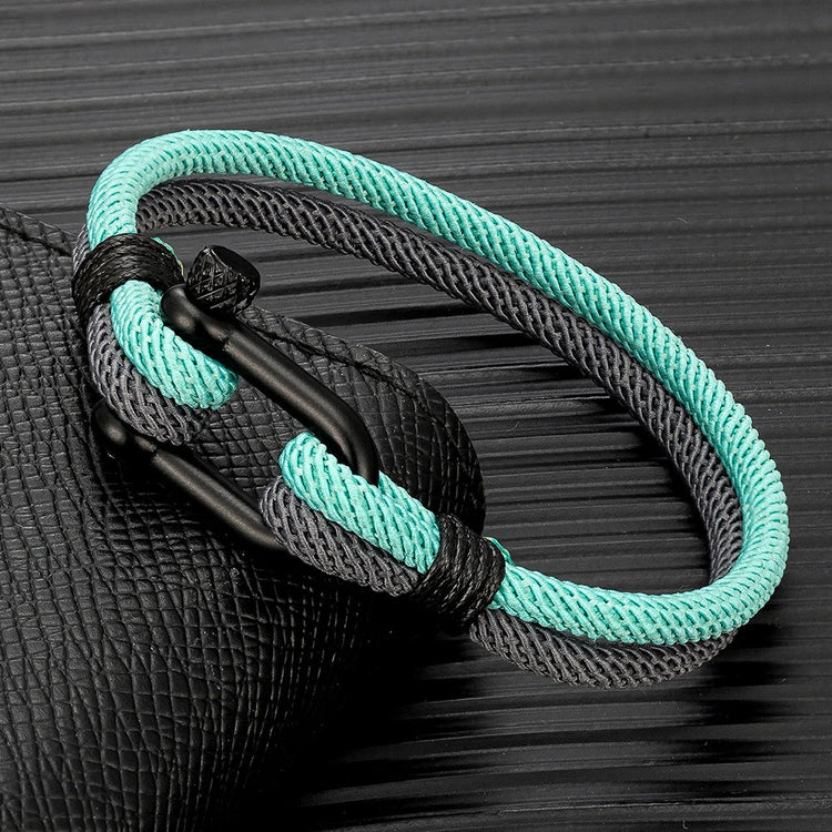 Double Strand Rope & Steel Bracelet