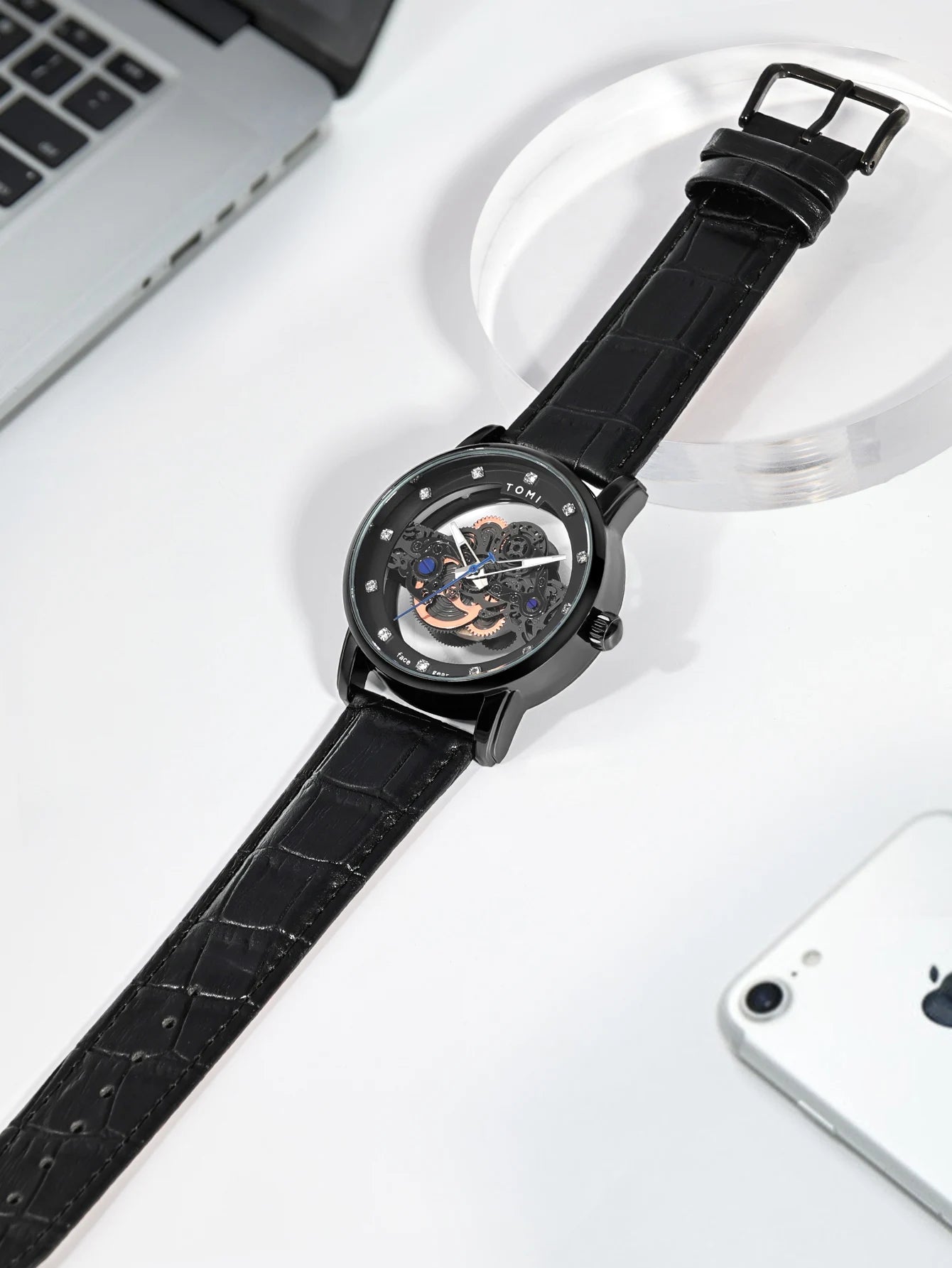 TOMI-T102 Automatic Leather Watch