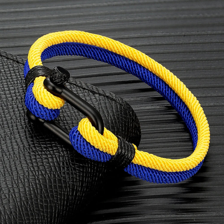 Double Strand Rope & Steel Bracelet