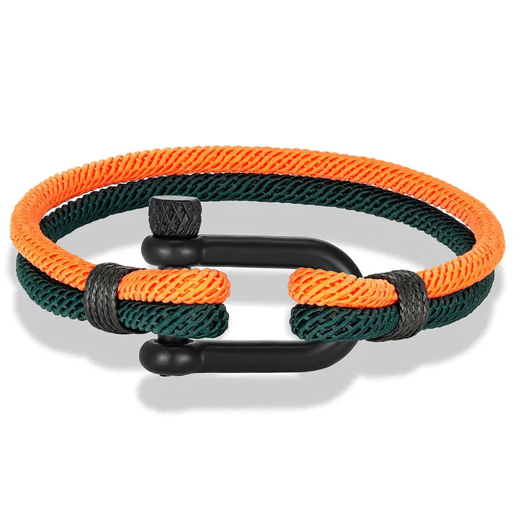 Double Strand Rope & Steel Bracelet