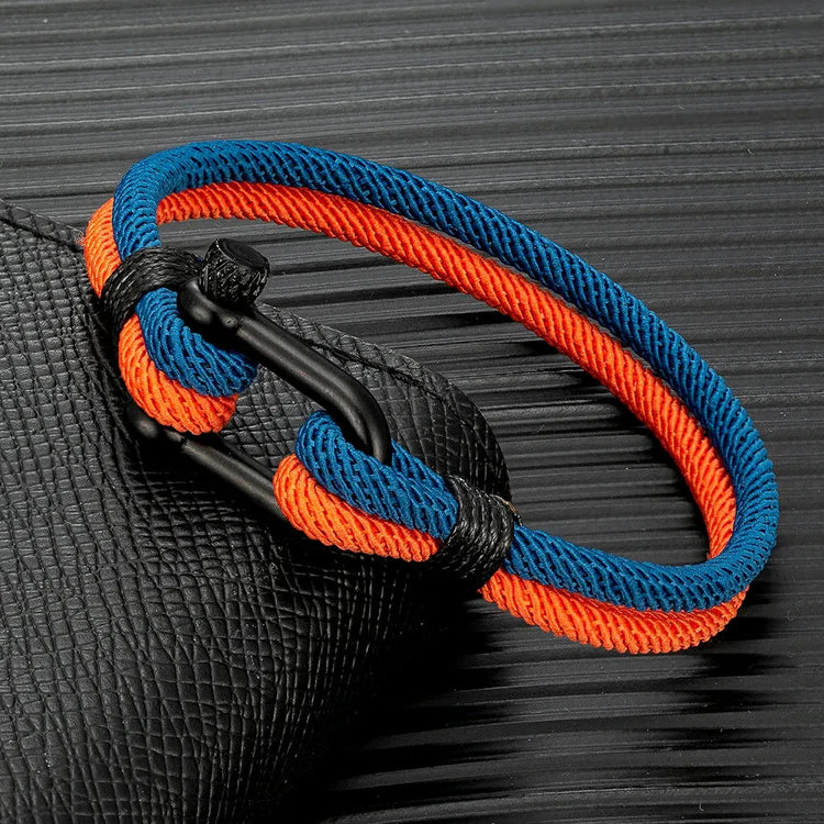 Double Strand Rope & Steel Bracelet
