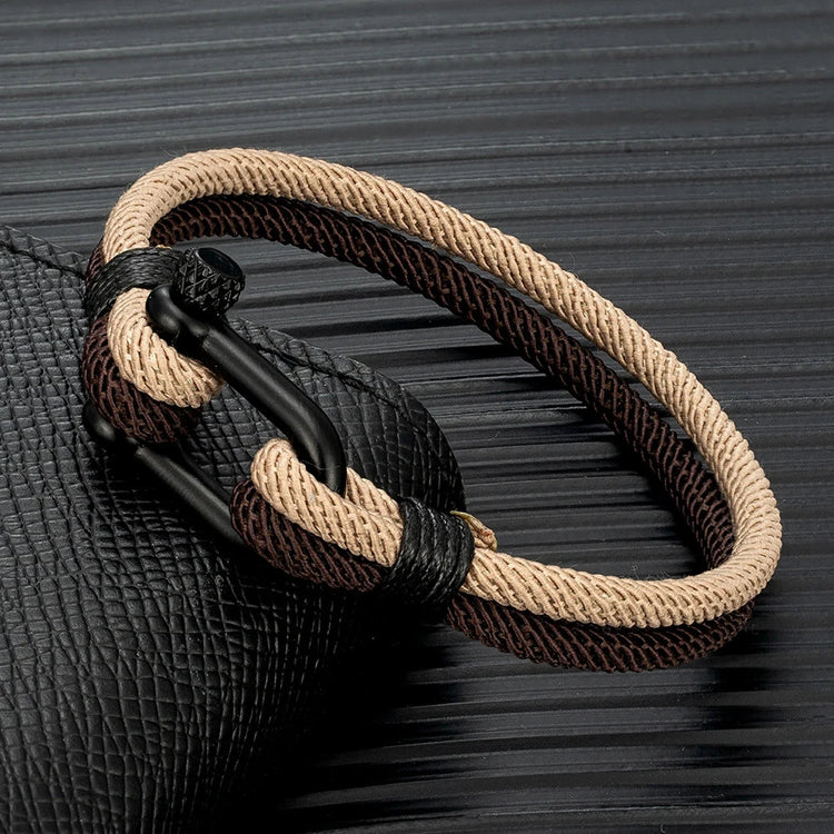 Double Strand Rope & Steel Bracelet