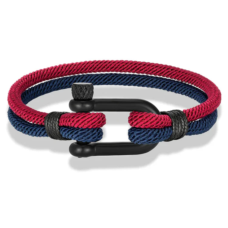 Double Strand Rope & Steel Bracelet