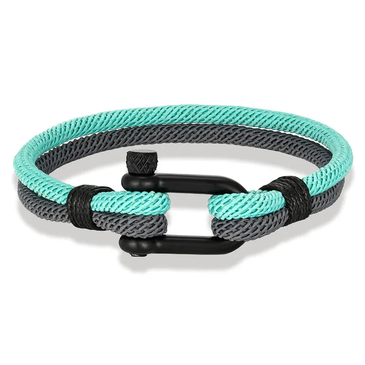 Double Strand Rope & Steel Bracelet