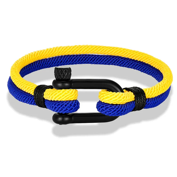 Double Strand Rope & Steel Bracelet