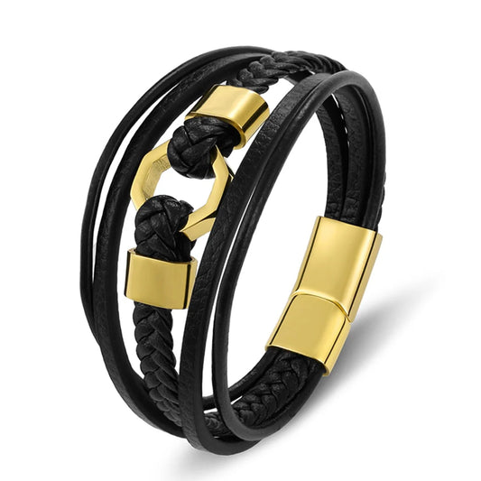 Tendy Braided Leather Bracelet