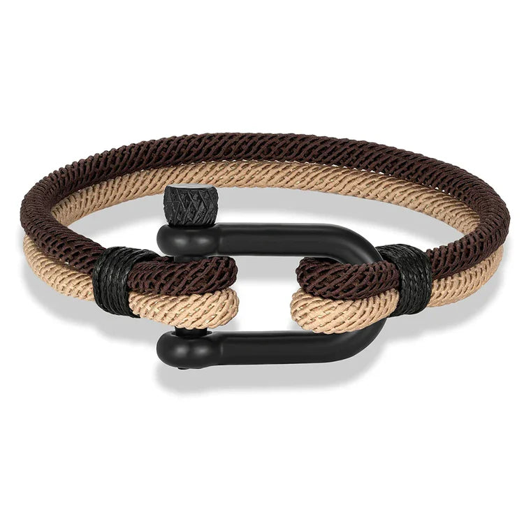 Double Strand Rope & Steel Bracelet